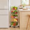 Talent Star 5-Tier Rotating Storage Shelf, Rolling Utility Cart