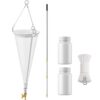 Tallew 125 Mesh Plankton Net, 112μm Fine Sampling Net for Freshwater Marine Aquatic Organisms Collection with a Stainless Steel Extendable Pole 2 PE Bottles a 5 Meters of Nylon Rope