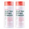 Tan Fan Self Tan Drying Powder 2-Pack - Removes Stickiness After Tanning