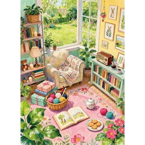 TangComplete - Garden Room Puzzles for Adults 500 Piece, Jigsaw Puzzles for Adults, Adult Challenging Game Toys, Impossible Puzzle, Family Decoration, Educational Puzzle