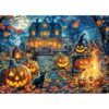TangComplete Halloween House Puzzles for Adults 1000 Pieces, Letters on Back, Impossible Hard Difficult Challenging, Precise Interlocking Pieces, Home Wall Decoration