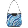 Tangkee Women's Shoulder Handbags Abstract Blue Tote Bags
