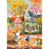 TangMosaic Puzzles for Adults 500 Pieces, Jigsaw Puzzle for Adults, Fun Challenging Family Puzzle -Warm Fall Sun Puzzles, Interlock Perfectly No Dust, Gifts for Friends Parents Father's Day