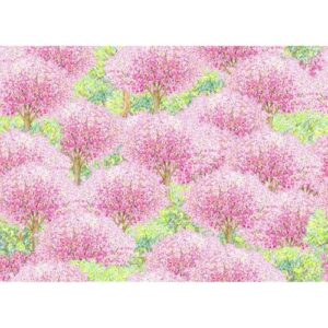 TangMosaic Puzzles for Adults 500 Pieces, Jigsaw Puzzle for Adults, Fun Challenging Family Puzzle, Hanging Cherry Blossom Puzzles, Interlock Perfectly No Dust, Gifts for Easter Parents Father's Day