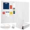 Tanice 12 Pack Felt Bulletin Board Tiles, Self Adhesive Pin Board