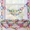 TaoBary 800 Pcs Rainbow Glitter Pipe Cleaners Colorful Paper Chain Garland Strip 787 ft in Total 8 Colors Chenille Stems DIY Craft for Home Classroom Birthday Holiday Party Decoration Supplies