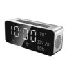 TaoshuNLy Home use Digital Alarm Clock with, Bedside Clocks with Bluetooth 4.2,FM Radio Dual Alarms,Thermometer,Pink(Black)