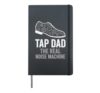 Tap Dance Shuffle Step Repeat Teacher Star Life Recital Hardcover Journal, Black