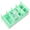 Tape Dispenser Wall Mounted or Desktop Use - One-Handed Operation for Office School Shop - Holds Two Rolls Smooth Cutting Tool 6.1x3.3x3 Inch Green