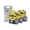 Tape SC6YW Black On Yellow 6mm LK-2YBP Compatible with LabelWork LW-300 LW-400 LW-700 Label Maker