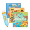 Tappi Interactive Books: Starter Set with 3 Books + Audio Pen, Ages 0-6+, Educational Learning Toy for Toddlers, Screen-Free Stories Music & Games