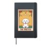 Tarot Card - Occult Magic Occultism Dog Maltese Hardcover Journal, Black