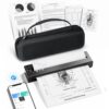 TATTMUSE A28U Inkless Printer with a Case, Black