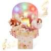 Tcamp Birthday Cards, Pop Up Happy Birthday Card with Music and Light