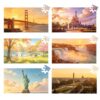 Tc&Zxf 6 Pack 36 Large-Piece Tactile Dementia Puzzles for Alzheimer’s Seniors (36 Large Pieces)