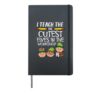 Teach Cutest Elves Workshop Christmas Xmas Teacher Women Men Hardcover Journal, Black