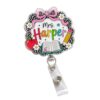 Teacher Badge Reel, Custom Notebook Teacher Badge Holder Retractable Clip, Thank You Teachers Appreciation Gifts, Classroom Decor Supplies Must Haves, Back to School Gifts for Teacher