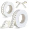 Teacher Crafting Ribbon 5/8 Inch Measuring Ribbon Twill Tape Crafting Supplies for Teacher Appreciation, Wreath, Gift Wrapping