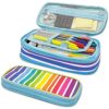 Teacher Created Resources Colorful Stripes Pencil Case Multifunctional Large Capacity Bag Pouch Holder Organizer