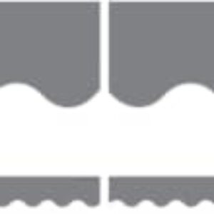 Teacher Created Resources Gray Borders Teaching Material (3574) (Pack of 2)