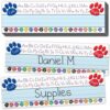 Teacher Created Resources Paw Prints Left/Right Alphabet Name Plates (4040)