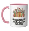 Teacher How Many Nights A Week Should You Be Reading Six Ceramic Mug, Pink/White