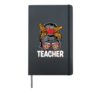 Teacher Messy Bun Teacher's Day First Day Of School Hardcover Journal, Black
