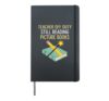 Teacher Off Duty Still Reading Picture Books Educator Hardcover Journal, Black
