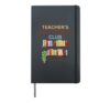 Teacher's Book Rescue Club Reading School Tee Hardcover Journal, Black