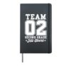 Team 2nd Grade All-Stars Back To School Sports Jersey Hardcover Journal, Black
