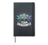 Team Dragonfly Cute Cartoon Spiritual Nature Birthday Party Hardcover Journal, Black