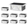 TECKNET Solar Fence Lights 8 Pack, 8 Modes RGB Color Changing, 200°Wide Lighting & Up Down Lights, IP66 Waterproof Dual-Lens LED Decorative Lights for Wall/Garden/Fence/Patio/Backyard
