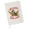 TeesAndTankYou I Will Succeed Because I Am Insane 5" x 7" Hardbound Soft Touch Notebook Journal (Ruled, 80 Pages) White