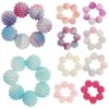TEHAUX 10pcs Spiky Bead Sensory Fidget Ring for Stress Relief and Anxiety Reduction, Comfortable Abs Material with Smooth Surface, for Studying and Reading, Finger for Teens and Office