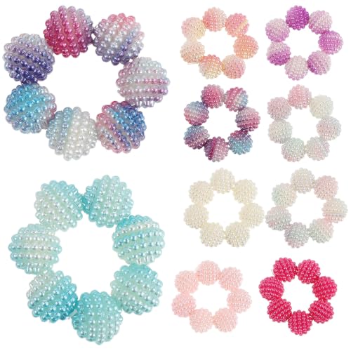 TEHAUX 10pcs Spiky Bead Sensory Fidget Ring for Stress Relief and Anxiety Reduction, Comfortable Abs Material with Smooth Surface, for Studying and Reading, Finger for Teens and Office