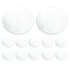 TEHAUX 12pcs Glass Lab Watch Dish, 4.7"/120mm Thicken Sample Cover Dish