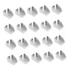 TEHAUX 30pcs Metal Cabinet Support Pegs for Office Shelving Units, Iron Shelf Clips with Polished Edges, Easy Installation and Tool-Free Adjustment, Space Efficient Bracket Supports
