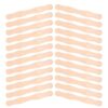TEHAUX 70pcs Wavy Wooden Fan Handle Sticks 8 Inch Natural Wood Craft Sticks for DIY Painting Mixing and Wedding Programs, Food Safe Wood Rods Suitable for Traditional Chinese Fans