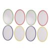 TEHAUX 8pcs Reusable Dry Erase Magnetic Labels for Whiteboards with Residue-Free Changing and Coated Paper PVC Soft Magnet Material, for Pantry Organization and Shelving in Classrooms