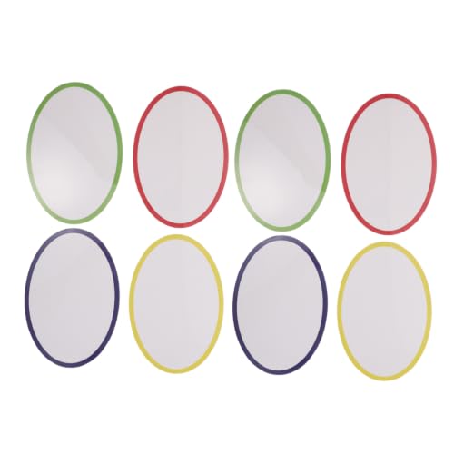 TEHAUX 8pcs Reusable Dry Erase Magnetic Labels for Whiteboards with Residue-Free Changing and Coated Paper PVC Soft Magnet Material, for Pantry Organization and Shelving in Classrooms