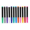 TEHAUX LED Fine Board PC 12pcs Fluorescent Erasable Writing Marker Tip
