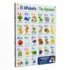 Tela Stories Spanish Alphabet Wall Hanging Decor for Nursery or Classroom, 18x24 Inches, Portrait, Rectangular, Unframed