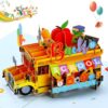 Teling Back to School Pop up Card with Envelope for Kids, 3D Greeting Card