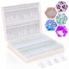 Tellegloww 120 Pcs Prepared Microscope Slides with Specimens for Kids, Plant, Insect, Animal Tissue, Algae Microorganism Slide Set for STEM Biological Science Education Homeschool