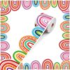 Tenceur 120 FT Rainbow Bulletin Board Borders, Scalloped Die-Cut Classroom Border Trim, Colorful Bulletin Board Decorations for School, Offices, Whiteboard, Walls, Doors, Desk, Locker(Colorful)