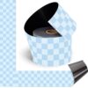 Tenceur 48 ft x 2.76 Inch Magnetic Checkerboard Border,Blue