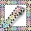 Tenceur 65ft Smile Face Bulletin Board Borders Decorative Black White Checkerboard Bulletin Board Decorations Straight Rolled Border Trim for Back to School Classroom Chalkboard Decor