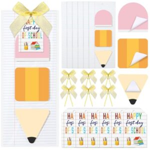 Tenceur 6 Pcs Pencil Sticky Notes Gift Set Teacher Stick Notepad 540 Sheet
