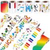 Tenceur 98.5 ft Music Bulletin Board Borders Classroom Decoration 6 Rolls Classroom Borders Set Scalloped Bulletin Board Trim for Back to School Office Home Chalkboard Wall