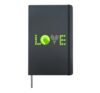 Tennis Graphic Tennis Racket and Tennis Ball Love Hardcover Journal, Black